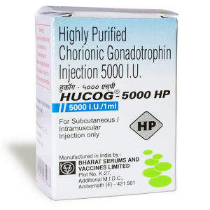 CHORIONIC GONADOTROPHIN 5000 I.U ( HUMAN CHORIONIC GONADOTROPHIN ) I.M. AMPOULE